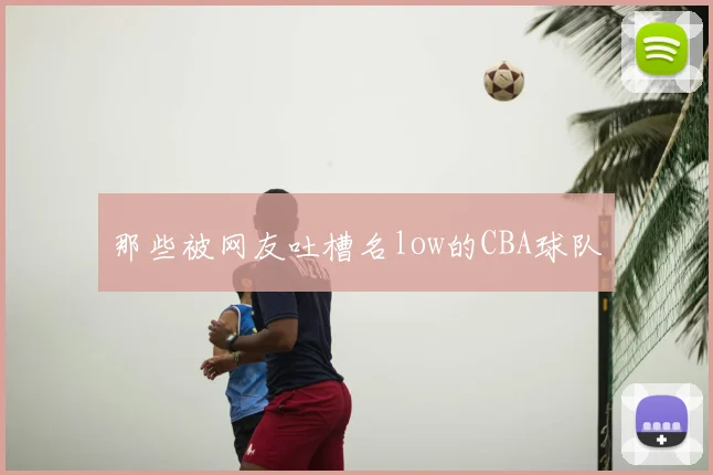 那些被网友吐槽名low的CBA球队
